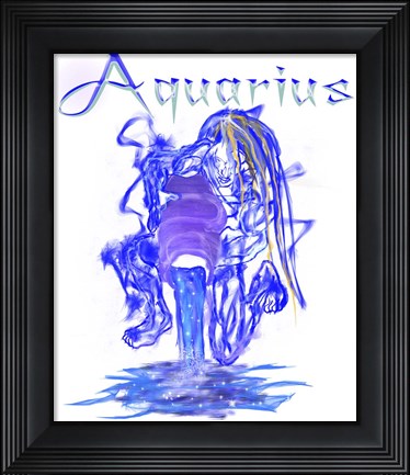 Framed Galaxy Aquarius Print