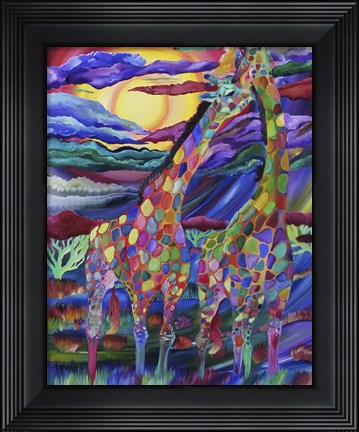 Framed Giraffe Print