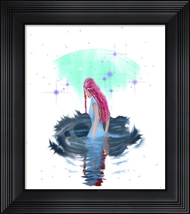 Framed Lady In The Lake Print