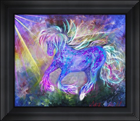Framed Magical Horse Print