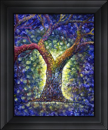 Framed Rainbow Tree Print