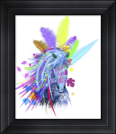 Framed Tribal Horse Head Print