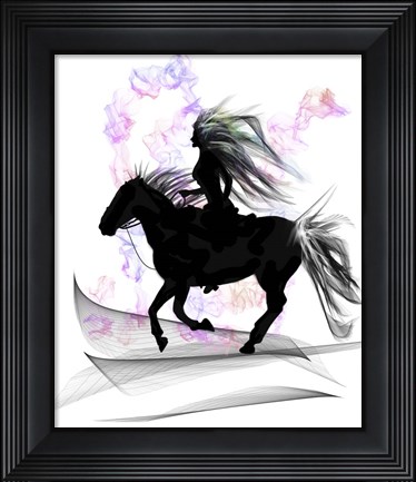 Framed Sunset Rider Print