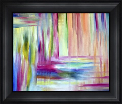 Framed Wood Abstract Print
