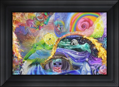 Framed Love Under Fire Print