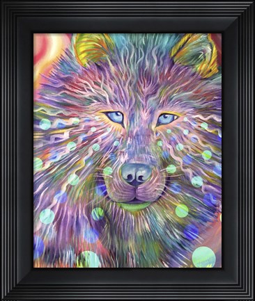 Framed Psychedelic Dog Print