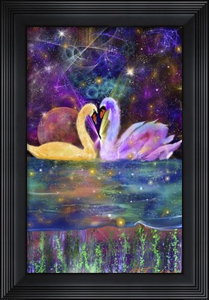 Framed Swan111 Print