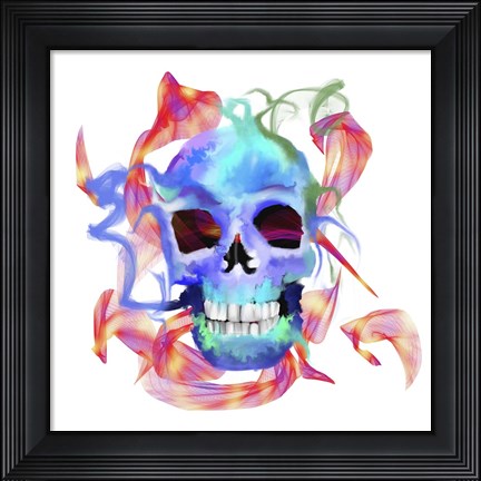 Framed Skull Print