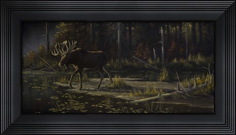 Framed Autumn Moose Print