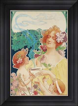 Framed Art Nouveau 2 Print