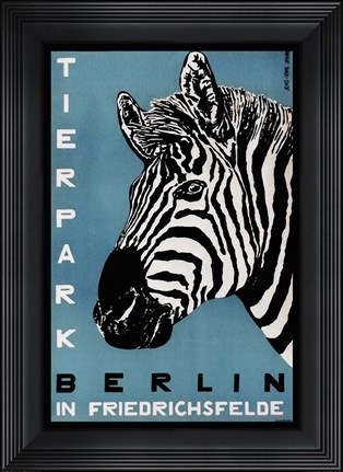 Framed Berlin Zoo Print