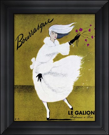 Framed Bourrasque-Eau Le Galion Print
