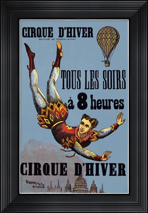 Framed Cirque D&#39;Hiver Print