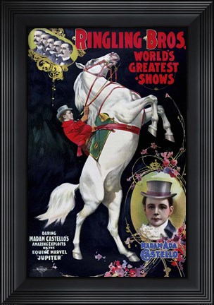 Framed Ringling Bros. World&#39;s Greatest Shows Print