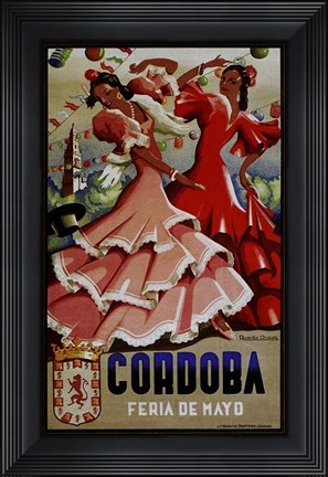 Framed Cordoba Feria De Mayo 1949 Print