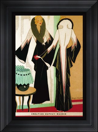 Framed Deco Fashion 1932 Print