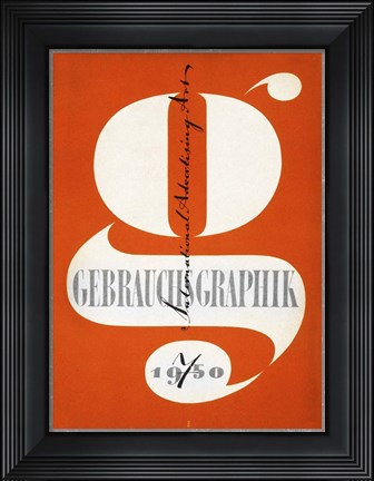 Framed Gebrauchsgraphik 1950 Print