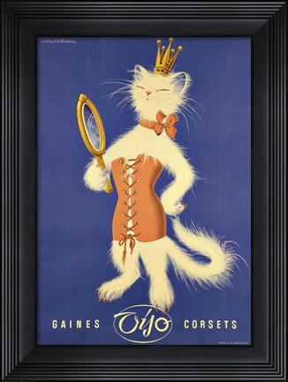 Framed Gaines Corsets Print