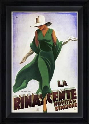 Framed La Rinascente Novita di Stagione Print
