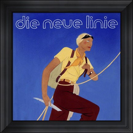 Framed Die Neue Linie 1 Print