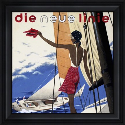 Framed Die Neue Linie 3 Print