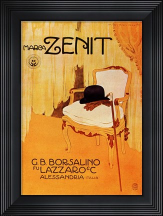 Framed Marca Zenit 1910 Print