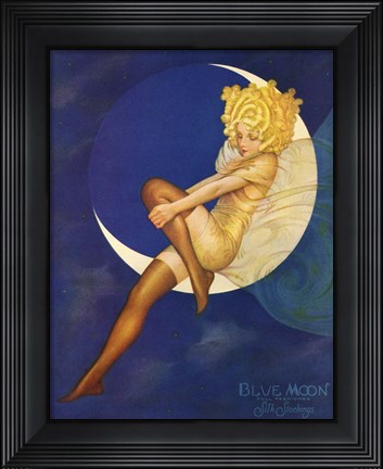 Framed Blue Moon Silk Stockings Print