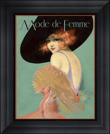 Framed Mode de Femme Print