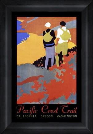 Framed Hiking Poster Print