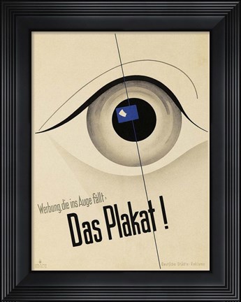 Framed Karl Schneider Plakatstil Das Plakat Print