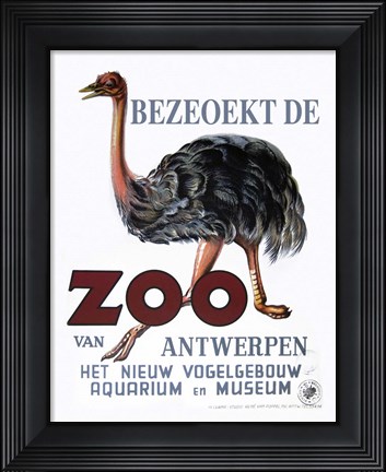 Framed Bezeoekt de Zoo Print