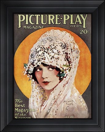 Framed Picture Play Magazine Feb 1923 Print