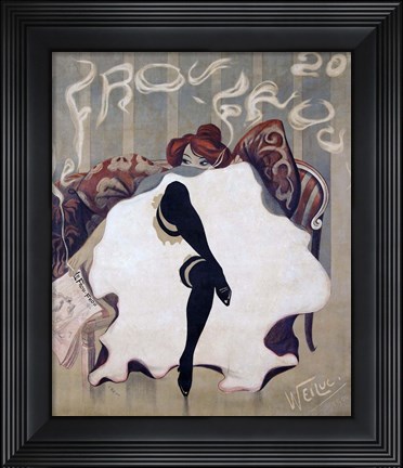Framed Le Frou Frou Print