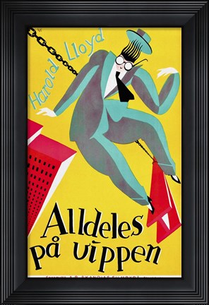 Framed Alldeles Pa Uippen Print