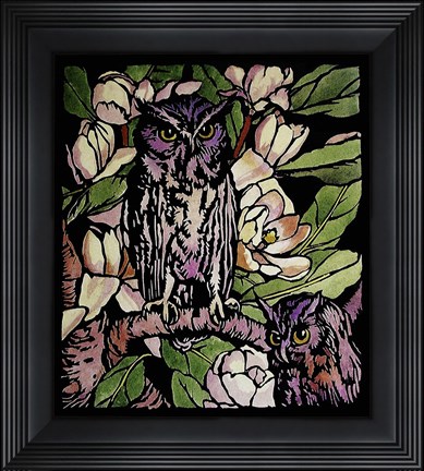 Framed Owls Print