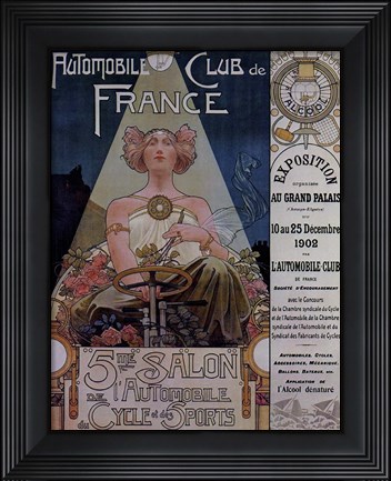 Framed Poster Livemont 1902 Car Dion Bouton Print