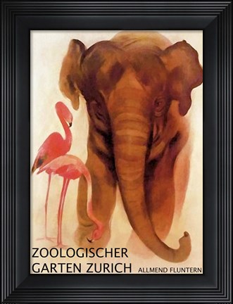 Framed Zoologischer Garten Zurich Print