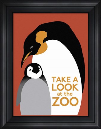 Framed Take a Look at the Zoo Print