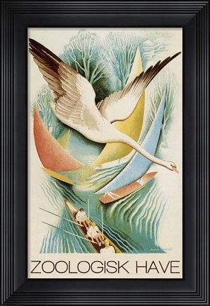 Framed Zoologisk Have Print