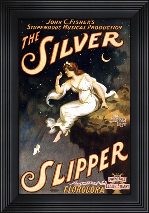 Framed Silver Slipper Print