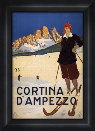 Framed Cortina D'Ampezzo Print