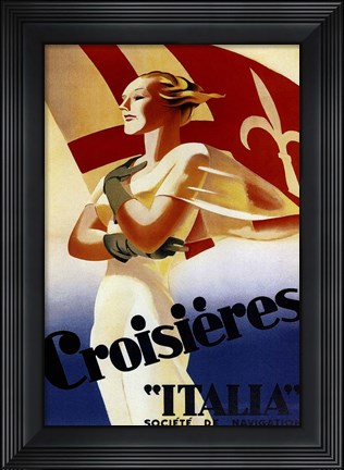 Framed Coisieres Italia Print