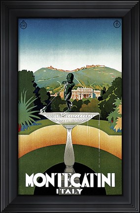 Framed Montecatini Italy Print