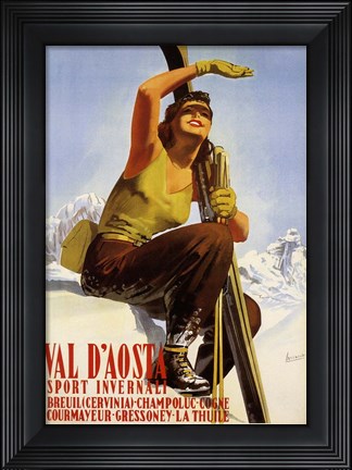 Framed Val D'Aosta Print