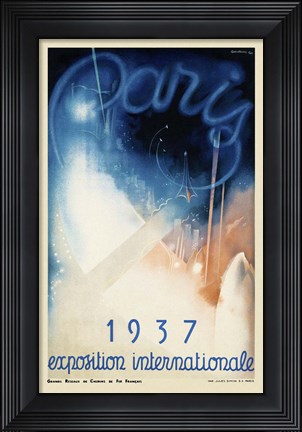 Framed 1937 Exposition Internationale Print