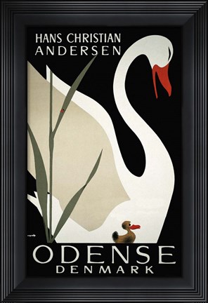 Framed Hans Christian Andersen Print