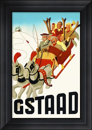 Framed Gstaad Print