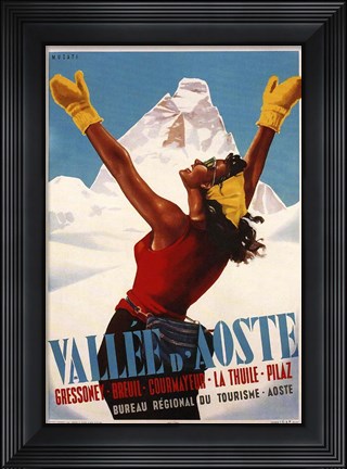 Framed Vallee D'Aoste Print