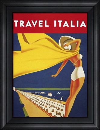 Framed Travel Italia Print