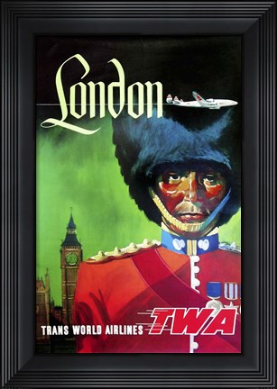 Framed London TWA Print